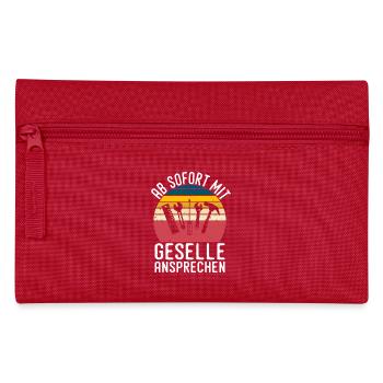 Automotive Mechatronics Technician Journeyman Gift - Pencil Case - red - Front
