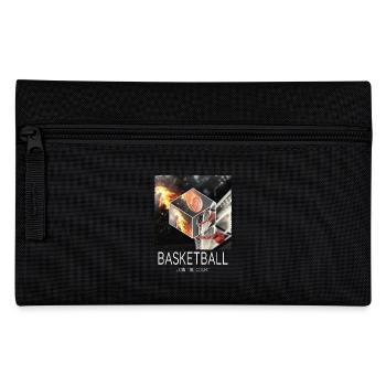 Basketball Fire Basketball Player Fan Dunking Sport - Pencil Case - black - Front