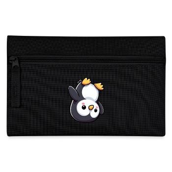 Süßer Pinguin Kopfstand Cartoon Chibi - Federtasche - Schwarz - Vorne