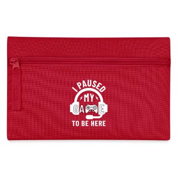 Ich habe MEIN Spiel pausiert, um hier zu sein Gamer Headset - Federtasche - Rot - Vorne