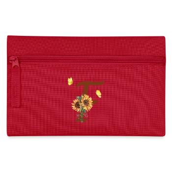 Buchstabe f Sonnenblume Schmetterling - Federtasche - Rot - Vorne