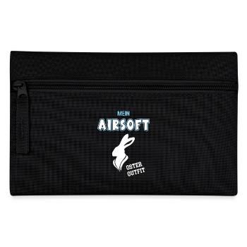 Airsoft Oster Outfit Ostern Airsoftspieler - Federtasche - Schwarz - Vorne