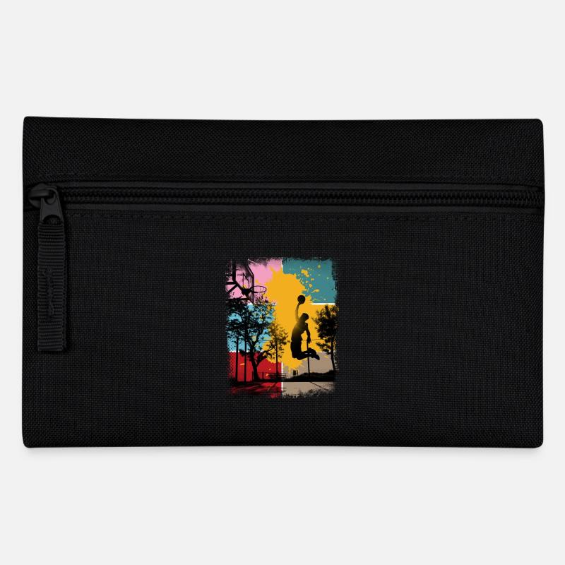 Basket-ball basketteur basketteur Fan Vintage Rétro - Trousse - noir