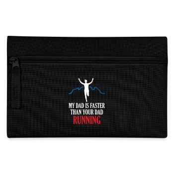 My Dad s Faster Than Your Dad Running - Federtasche - Schwarz - Vorne
