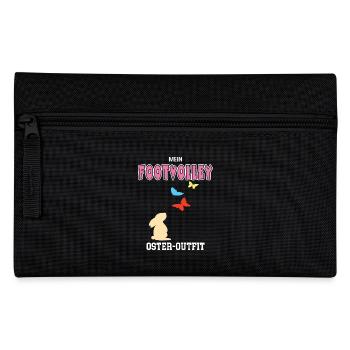 Footvolley Ostern Footvolleyspielerin Oster Outfit - Federtasche - Schwarz - Vorne