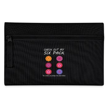 Blumen Sixpack - Federtasche - Schwarz - Vorne