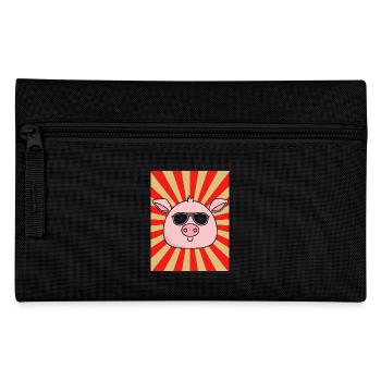 Pig - Pencil Case - black - Front