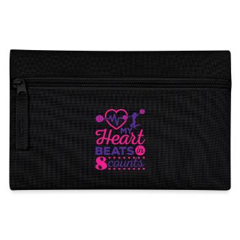 Cheerleading My Heart Beats In 8 Counts - Pencil Case - black - Front