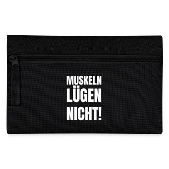 Muscles don't lie! - Pencil Case - black - Front