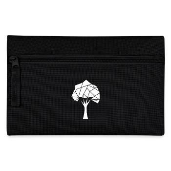 Geometric Polygon Tree - Pencil Case - black - Front