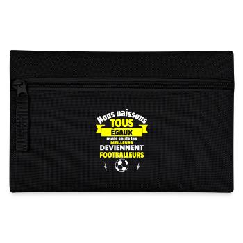 Nous naissons égaux footballeurs,fête des pères - Trousse - noir - Devant