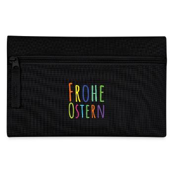 Frohe Ostern - Federtasche - Schwarz - Vorne