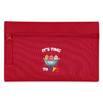 Funny Egg Dyeing Colors For Easter Artists - Pencil Case - red - Front