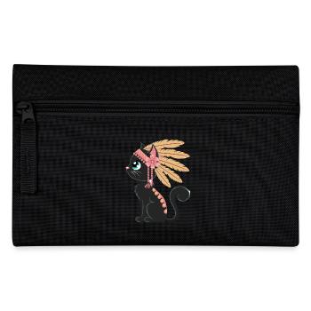 Boho Plume Chat - Trousse - noir - Devant