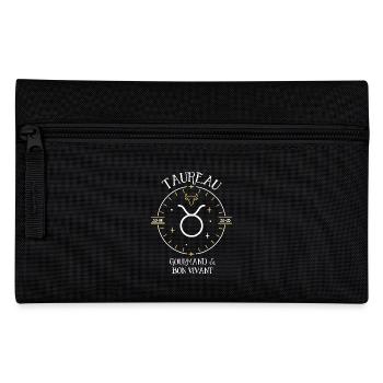 Du signe du Taureau - Gourmand et bon vivant - Trousse - noir - Devant
