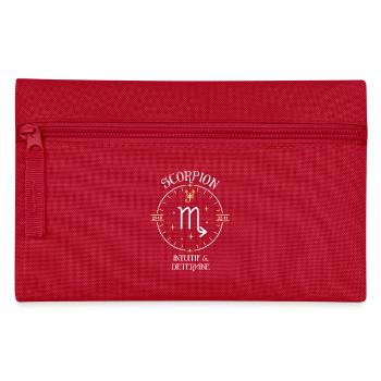 Du signe du Scorpion - Intuitif et déterminé - Trousse - rouge - Devant