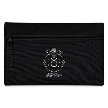 Du signe du Taureau - Gourmande et bonne vivante - Trousse - noir - Devant