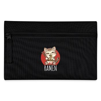 Ramen Kawaii Katze Japan Anime Manga Cat Neko - Pencil Case - black - Front