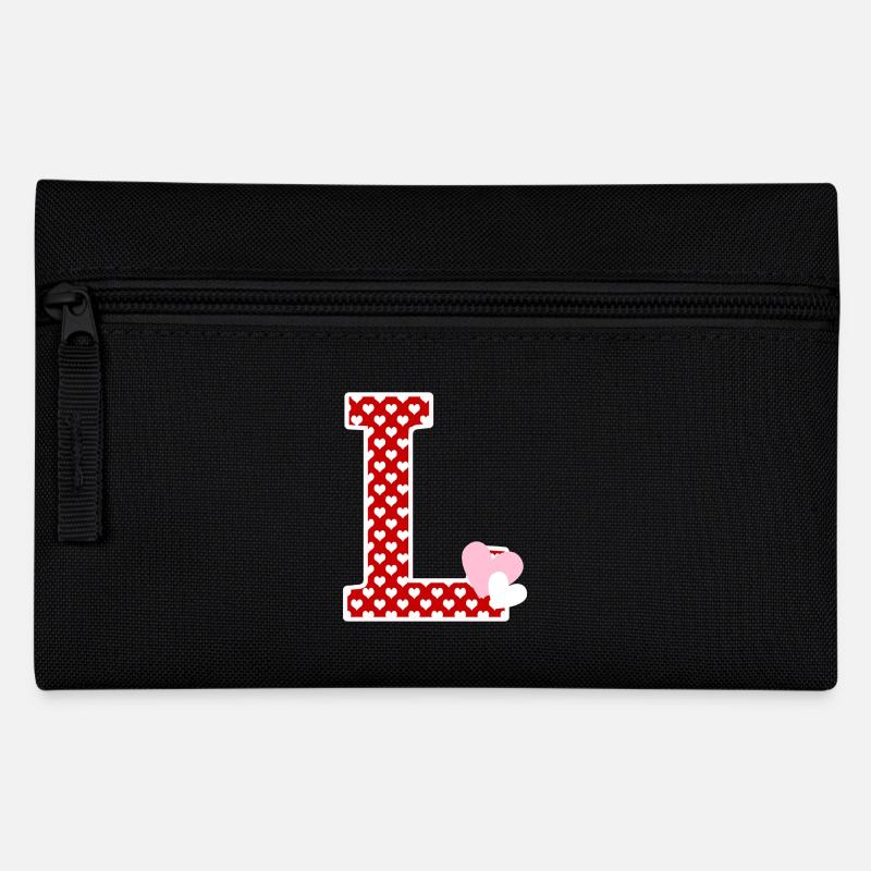 Lettre l cœur - Trousse - noir
