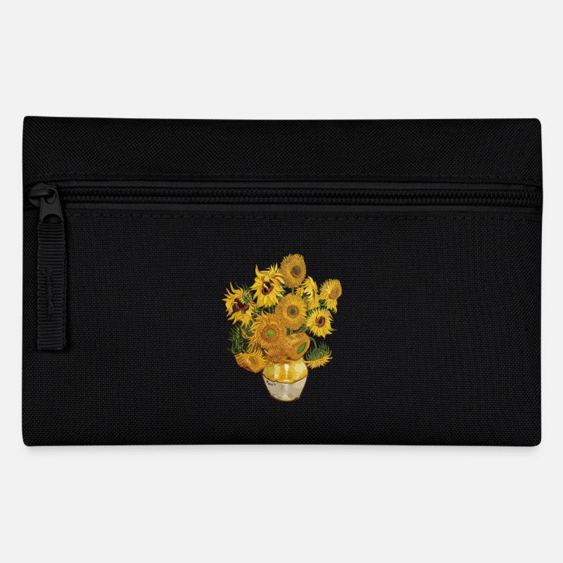 Sonnenblumen van Gogh - Federtasche - Schwarz