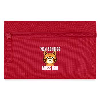 Je dois baiser un chat coquin drôle - Trousse - rouge - Devant