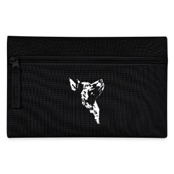 Alaskan Malamute Silhouette Dogs Dog Wilsigns - Pencil Case - black - Front