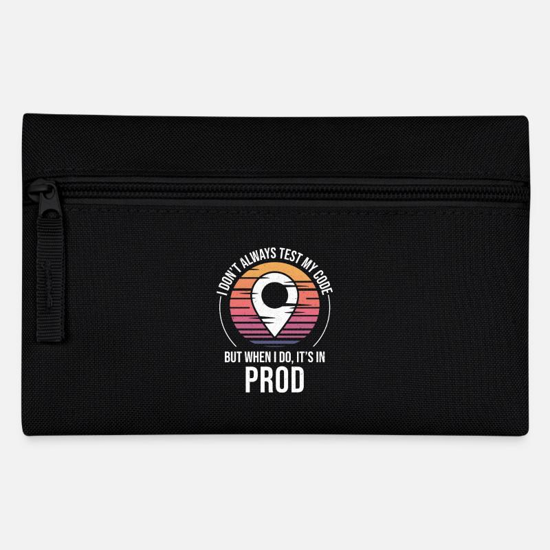 Entwickler Programmierer Programmierer Prod Testing Humor - Federtasche - Schwarz