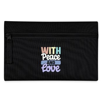 Avec la paix et l’amour - Trousse - noir - Devant
