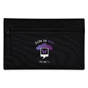 Life is odd. So am I. - Pencil Case - black - Front