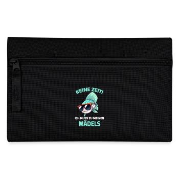 Guppy Fish - No Time I Need To See My Girls - Pencil Case - black - Front