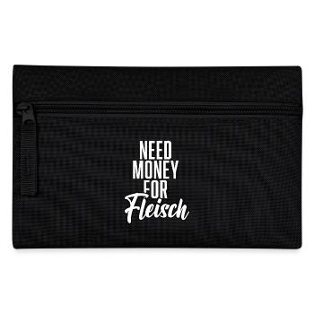 Need Money For Meat - Pencil Case - black - Front