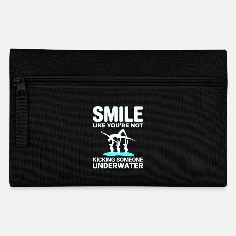 Natation synchronisée Coup de pied Sourire sous-marin - Trousse - noir