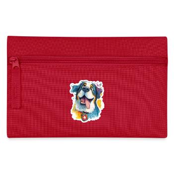 Majestic Swiss St. Bernard - Pencil Case - red - Front