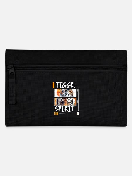 Tiger Tigerkopf Raubkatze Natur Wildnis Wild Stark - Federtasche - Schwarz
