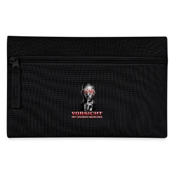 Attention, message subtil avec un bandeau sur les yeux - Trousse - noir - Devant