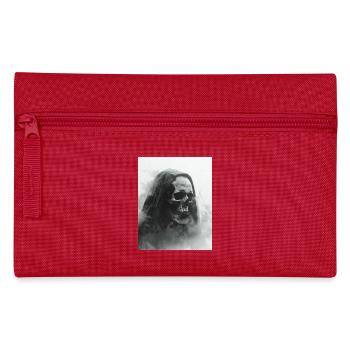 Dark skull in the fog - Pencil Case - red - Front