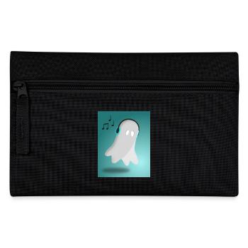 Geist mit Kopfhörern - Federtasche - Schwarz - Vorne