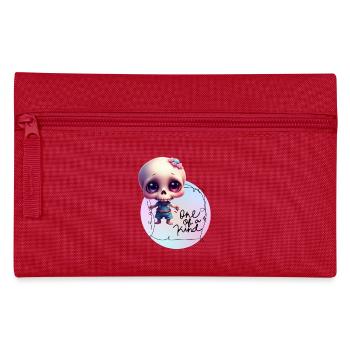Skelettchen "Einzigartig"  - Federtasche - Rot - Vorne