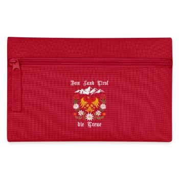 Tyrol Eagle Coat of Arms Mountains Edelweiss Home Design - Pencil Case - red - Front