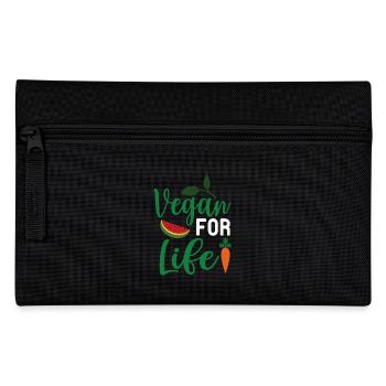 Vegan For Life - Pencil Case - black - Front