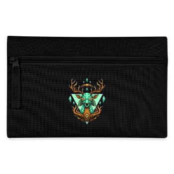 Green Crystal Deer - Pencil Case - black - Front