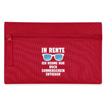 Retraité, je n’accepte que le soleil - Trousse - rouge - Devant