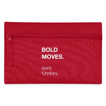 Bold Moves. Good Stories. - Pencil Case - red - Front