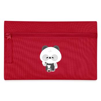 Panda Barista Coffee Brew - Pencil Case - red - Front