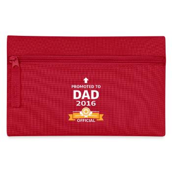 Beförderung zum Vater 2016 - Federtasche - Rot - Vorne