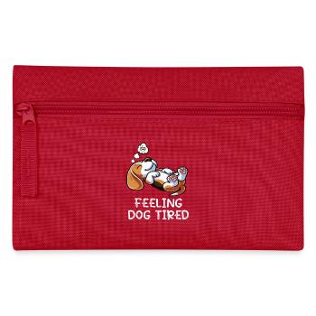Feeling Dog Tired Beagle Beaglebesitzer Beaglehund - Federtasche - Rot - Vorne