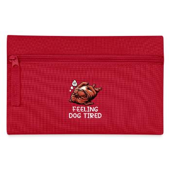 Feeling Dog Tired Bordeaux Dogge Bordeauxs  - Federtasche - Rot - Vorne