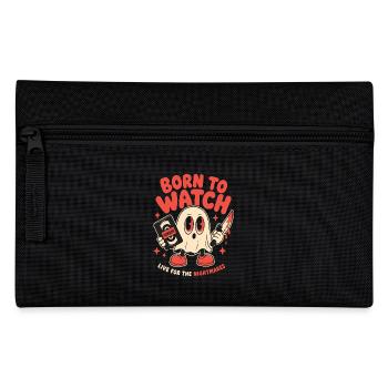 Born To Watch Horror Nightmares - Federtasche - Schwarz - Vorne