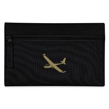 Minimalist Airplane Silhouettes - Elegant - Pencil Case - black - Front