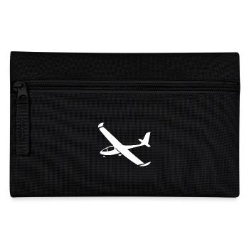 Minimalist Airplane Silhouettes - Elegant Lu - Pencil Case - black - Front